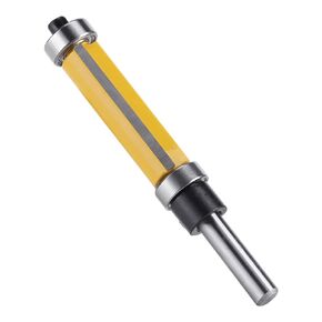 AYNEFY Wood Router Bit,Flush Trim Router Bit with Top and Bottom Bearing 1?1/2inch H * 1/4inch Shank Treatment Grooving Router Bit Woodworking Tool