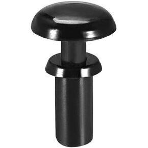 uxcell Push Clip Rivet 4mm x 6mm PCB Circuit Panel Nylon Fastener Black 100 Pcs