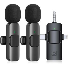 Microphone for iPhone Xs Max, iPhone XR, iPhone Xs, iPhone X, iPhone 8 Plus, iPhone 8 (2-in-1 Mics 01)