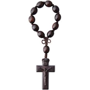 One Decade Rosary Jujube Wood Oval 12mm