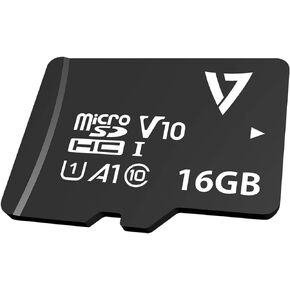 V7 Memory VPMSDH16GU1 16gb Micro Sdxc V10 U1 A1 Cl10 Flsh Max 90mbs Read 10mbs Wrt