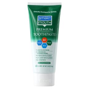 SmartMouth Premium Zinc Ion Toothpaste, Cavity, Enamel, and Plaque Help, Mild Mint, 3.4 oz, 3 Pack
