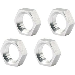 Allstar Performance ALL18295 Jam Nut Thin OD, 3/4-16 in Left Hand , Zinc