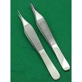 Set of 2 Assorted Adson Dressing Plus Adson Brown Forceps 4.75 inches Surgical Instruments