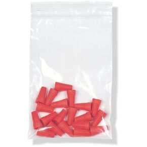 Elkay Plastics Elkay F20304 حقيبة علوية ذات مسار واحد 2 مل، 3 بوصة × 4 بوصة، شفافة (عبوة من 1000 قطعة)