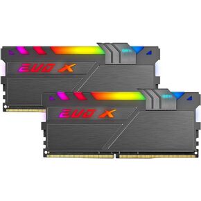 GeIL ROG EVO X II DDR4 RAM, 16GB (8GBx2) 3000MHz 1.35V XMP2.0, Long DIMM High Speed Desktop Memory, Hardcore Immersive Gaming/Multimedia Content Creation/Quality Live Streaming