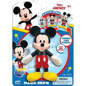 JA-RU Disney Mickey Mouse Magic Grow Water Growing Toys (1 Mickey Pack) Water Expanding Squishy Toys for Kids. Goodie Bag Stuffers & Prize Box Toys for Kids Classroom A-7838-1s