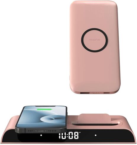 قاعدة شحن لاسلكية موفي باور ستيشن مع بنك طاقة قابل للإزالة بقدرة 10,00 مللي أمبير في الساعة، يمكن شحن ما يصل إلى 3 أجهزة in Kuwait