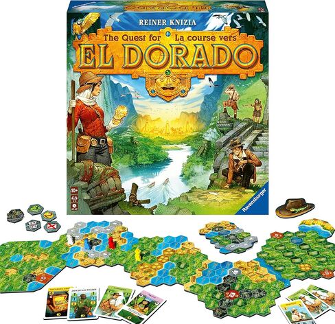 Ravensburger The Quest for El Dorado - Exciting Strategy Board Game | Suitable for Kids & Adults | Designed for 2-4 Players | Inclusive of Mini Expansion in Saudi Arabia
