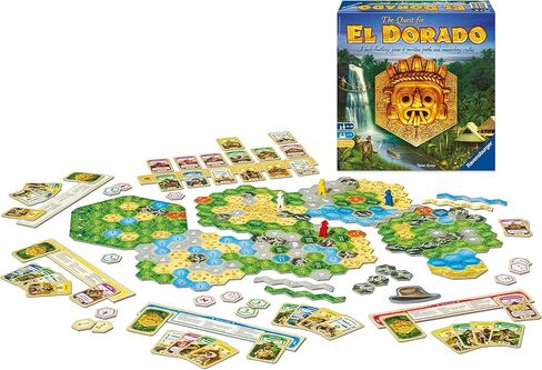Ravensburger The Quest for El Dorado - Exciting Strategy Board Game | Suitable for Kids & Adults | Designed for 2-4 Players | Inclusive of Mini Expansion in Saudi Arabia