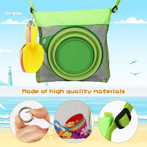Shindel 3 PCS Foldable Pail Bucket, Collapsible Beach Buckets with Shovels, Travel Sand Toys for Beach, Fun Summer Activities, Beach Essentials, Toddler Beach Toys in Saudi Arabia