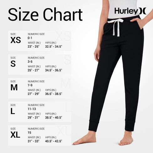 Hurley Womens 2 pack pajama pants, cute super soft sleep joggers in Saudi Arabia