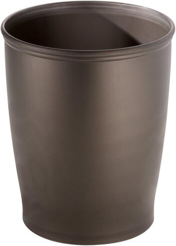 iDesign Round Plastic Waste Basket The Kent Collection –, Set of 1, Bronze in Saudi Arabia