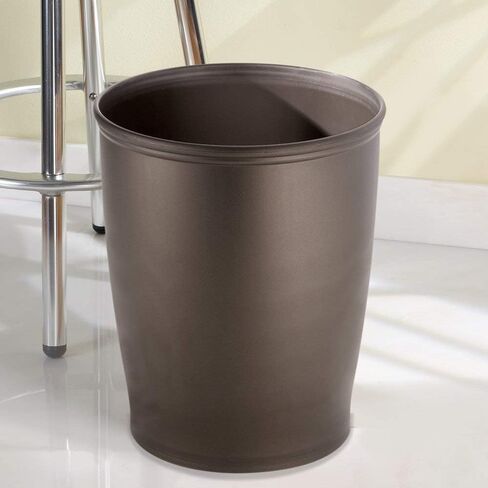 iDesign Round Plastic Waste Basket The Kent Collection –, Set of 1, Bronze in Saudi Arabia