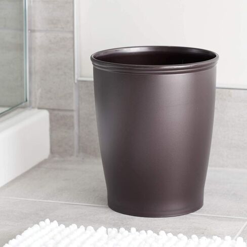 iDesign Round Plastic Waste Basket The Kent Collection –, Set of 1, Bronze in Saudi Arabia