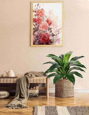 نباتات Dracaena الاصطناعية نبات صناعي كبير بطول 22 بوصة، نبات يوكا صناعي بوعاء، نباتات حرير استوائية لديكور المنزل، غرفة المعيشة الداخلية، غرفة النوم، ديكور المكتب، عبوتان in Kuwait