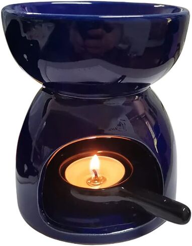 4 قطعة ملاعق شمعة السيراميك Tealight الشمع دفئا ملعقة موقد زيت طبيعي ملعقة Tealight شمعة حامل ملعقة للعطر الروائح in Saudi Arabia