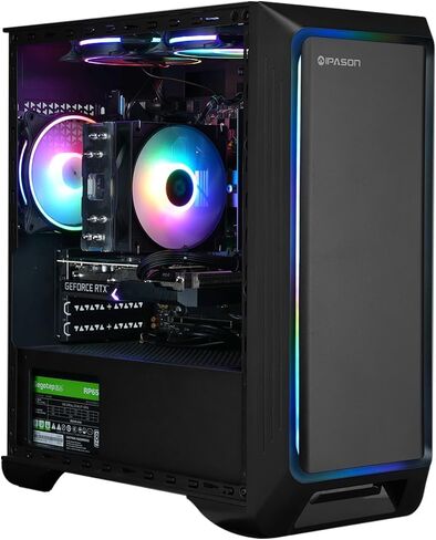 Gaming PC Desktop – AMD Ryzen7 5700G 3.8GHz, AMD Radeon Graphics, 1TB NVME SSD, 16GB DDR4 RAM 3200, 550W PSU, Wi-Fi 6, Windows 11 Home 64-bit in Saudi Arabia