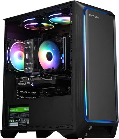 Gaming PC Desktop – AMD Ryzen7 5700G 3.8GHz, AMD Radeon Graphics, 1TB NVME SSD, 16GB DDR4 RAM 3200, 550W PSU, Wi-Fi 6, Windows 11 Home 64-bit in Saudi Arabia
