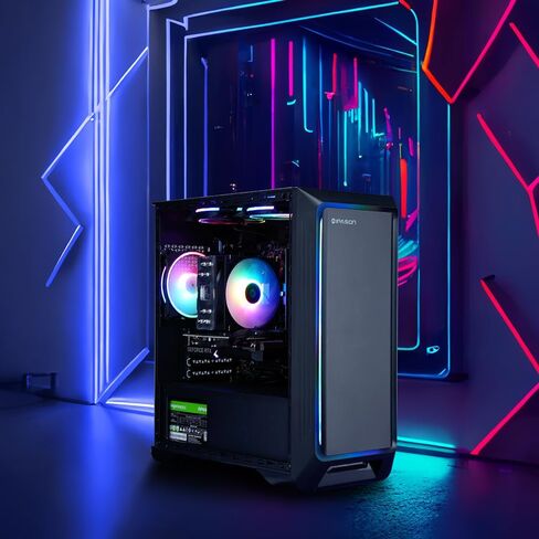 Gaming PC Desktop – AMD Ryzen7 5700G 3.8GHz, AMD Radeon Graphics, 1TB NVME SSD, 16GB DDR4 RAM 3200, 550W PSU, Wi-Fi 6, Windows 11 Home 64-bit in Saudi Arabia