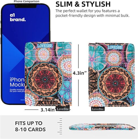 محفظة نسائية RFID تحجب بطاقة الائتمان على الطراز البوهيمي بسحاب حول محفظة الهاتف وبطاقة الائتمان للنساء T-TY in Kuwait