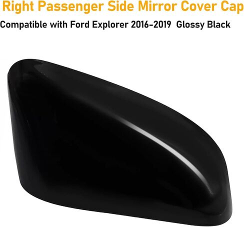 Moonlinks Compatible with Ford Explorer 2016 2017 2018 2019 Right Passenger Side Mirror Cap Cover,Glossy Black Right Side Mirror Cover Replacement for GB5Z17D742AA RH Side Door Rearview Mirror Cover in Saudi Arabia