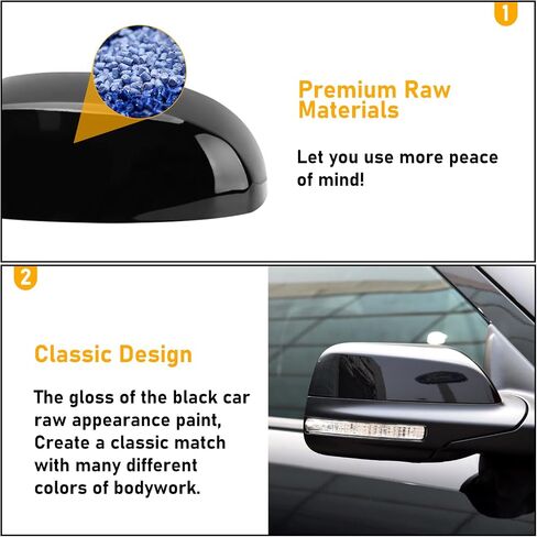 Moonlinks Compatible with Ford Explorer 2016 2017 2018 2019 Right Passenger Side Mirror Cap Cover,Glossy Black Right Side Mirror Cover Replacement for GB5Z17D742AA RH Side Door Rearview Mirror Cover in Saudi Arabia