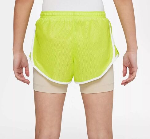 شورت التدريب Dri-FIT Tempo 2 في 1 من نايكي للفتيات (أخضر ذري) مقاس XL in Saudi Arabia