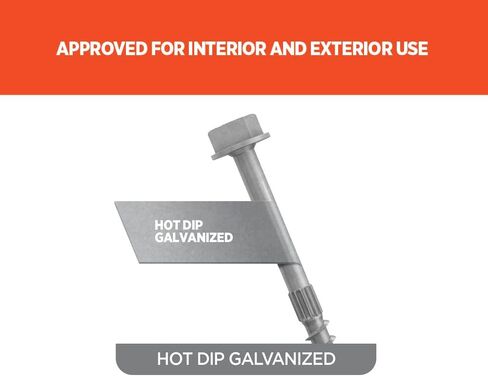 5/16" Heavy Duty Multi-Purpose Hex Head Structural Screw - 8" x 5/16", Hot-Dip Galvanized - 50 ct (CAMO 369264) in Saudi Arabia