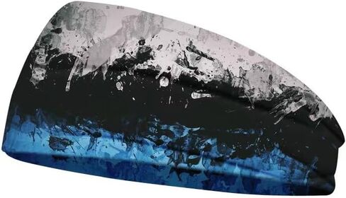 Men's and Women's Sports Color Headband (2 Pieces), ice Silk Cool Comfort, Moisture and Sweat Sweat, Fitness, Running, Cycling, Soccer, Yoga, Women's and Men's Hair Band in Saudi Arabia