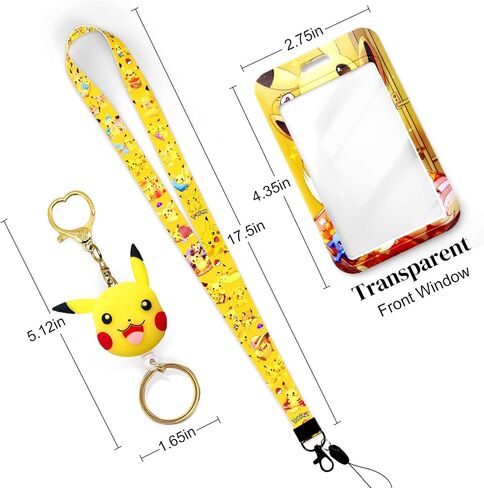 Keropi Lanyard with ID Badge Holder, Kawaii Retractable Reel ID Holder for Keys Keychain, Cartoon Green Frog ID Clip, Neck Supplies for Girls Men Kids in Saudi Arabia
