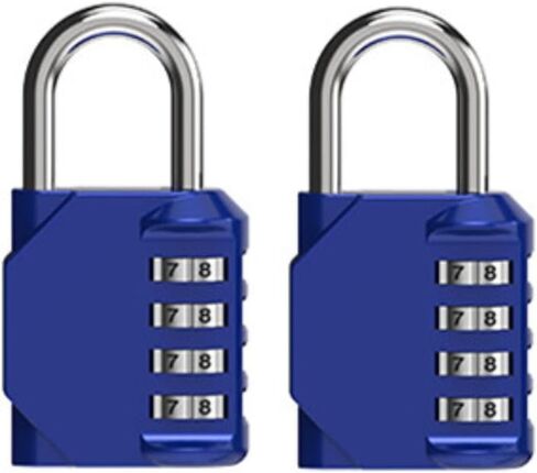 SZHDXSY4 Digit Combination Lock, Combination Padlock, Outdoor Waterproof Long Combination Lock,Waterproof Resettable Lock for School, Toolbox, Outdoor Fence, Hasp Cabinet and Storage (2 Pack) in Saudi Arabia