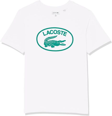 Lacoste Boys Contrast Branded Cotton Jersey T-Shirt in Saudi Arabia
