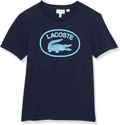 Lacoste Boys Contrast Branded Cotton Jersey T-Shirt in Saudi Arabia