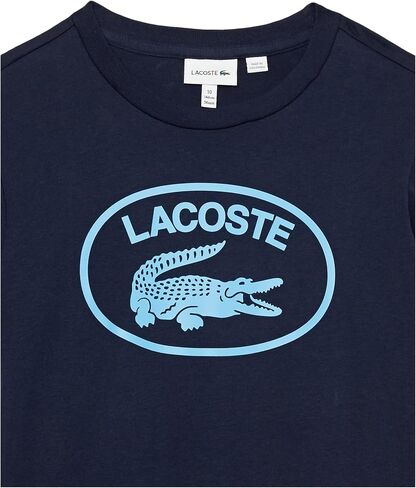 Lacoste Boys Contrast Branded Cotton Jersey T-Shirt in Saudi Arabia