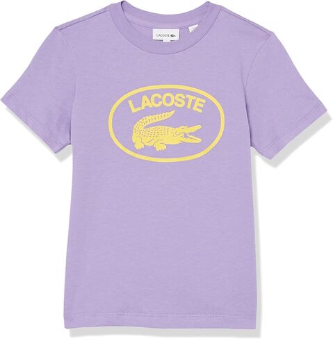 Lacoste Boys Contrast Branded Cotton Jersey T-Shirt in Saudi Arabia