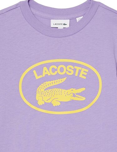 Lacoste Boys Contrast Branded Cotton Jersey T-Shirt in Saudi Arabia