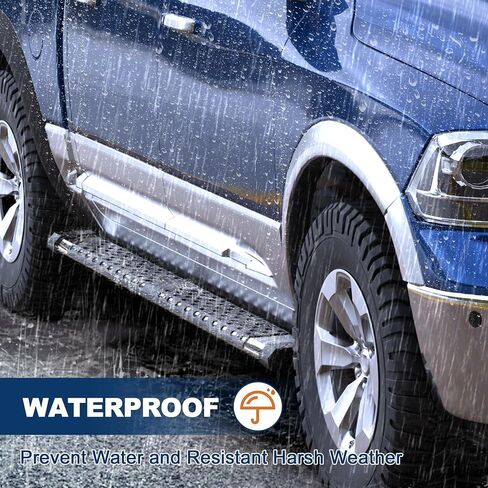 ألواح تشغيل بخطوات جانبية مقاس 6 بوصات قضبان Nerf متوافقة مع 2015-2023 Ford F150 Super Crew Cab/2017-2022 Ford F250 F350 Super Duty Crew Cab in Saudi Arabia