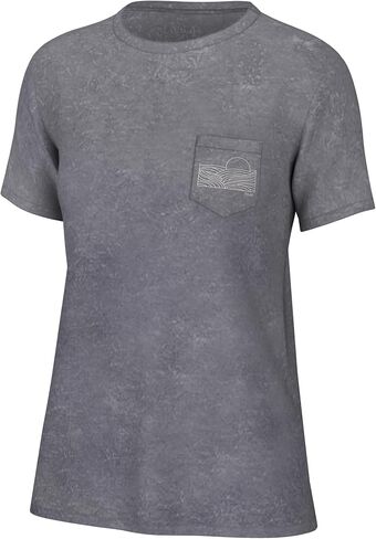 HUK Women's Short Sleeve Mineral Wash Pocket Tee, Fishing T-Shirt in Saudi Arabia