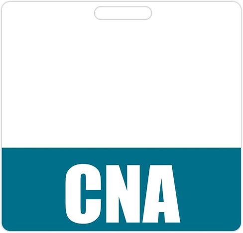 CNA Badge Buddy (Purple) - Horizontal Heavy Duty Badge Tags for Certified Nursing Assistants - Double Sided Badge Identification Card in Saudi Arabia