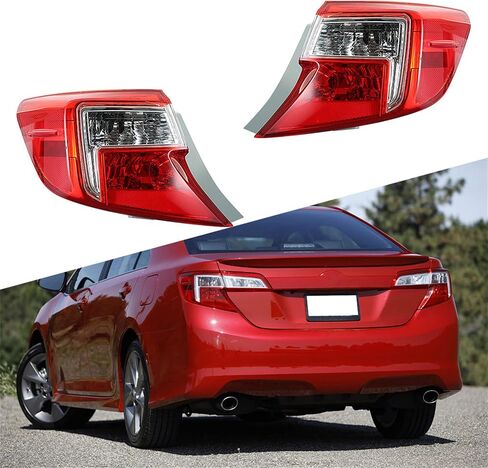 GENRICS Tail Light Lamp Car Parts Replacement for 2012-2014 Toyota Camry Passenger Side and Driver Side Taillight Brake Lamps Pair Set Replacement 8155006470 TO2805114 8156006470 TO2804114 in Saudi Arabia