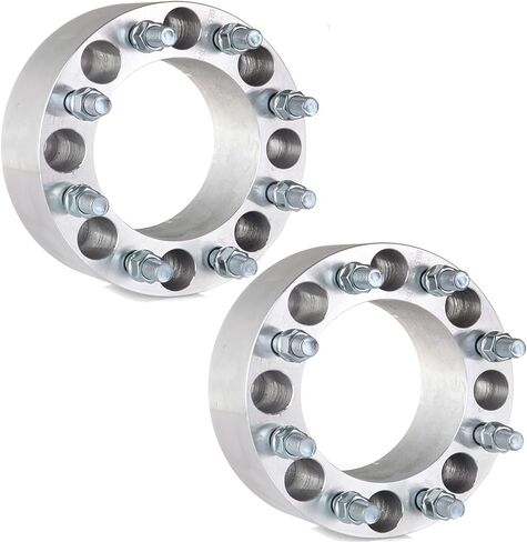 ECCPP 2X 3 بوصة محولات فواصل العجلات 8 العروة 8x6.5 إلى 8x6.5 126.15 مللي متر 14x1.5 يناسب سيلفرادو 1500 HD لسيلفرادو 2500 HD لسيلفرادو 3500 للضواحي 2500 لرام 2500 3500 in Saudi Arabia