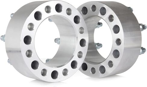 ECCPP 2X 3 بوصة محولات فواصل العجلات 8 العروة 8x6.5 إلى 8x6.5 126.15 مللي متر 14x1.5 يناسب سيلفرادو 1500 HD لسيلفرادو 2500 HD لسيلفرادو 3500 للضواحي 2500 لرام 2500 3500 in Saudi Arabia