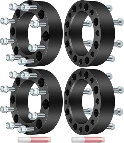 ECCPP 4PCS 2 inch 50mm Wheel Spacers 8x170mm to 8x170mm 8 Lug 14x1.5 Studs 130mm fits for 1999-2022 for Ford F-250 F-350 Super Duty 1999-2016 for Ford F-350 2003-2005 for Excursion in Saudi Arabia