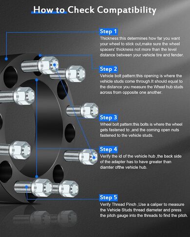 ECCPP 4PCS 2 inch 50mm Wheel Spacers 8x170mm to 8x170mm 8 Lug 14x1.5 Studs 130mm fits for 1999-2022 for Ford F-250 F-350 Super Duty 1999-2016 for Ford F-350 2003-2005 for Excursion in Saudi Arabia