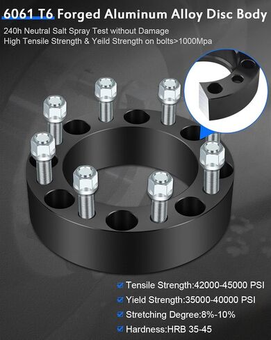 ECCPP 4PCS 2 inch 50mm Wheel Spacers 8x170mm to 8x170mm 8 Lug 14x1.5 Studs 130mm fits for 1999-2022 for Ford F-250 F-350 Super Duty 1999-2016 for Ford F-350 2003-2005 for Excursion in Saudi Arabia