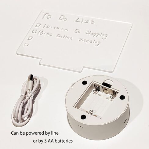 لوح مسح جاف من الأكريليك 16 لونًا يمكن التحكم فيه عن بعد في الضوء مقاس 7.3 × 5 × 0.2 بوصة، لوحة مذكرة شفافة لسطح المكتب، تتضمن علامات المسح الجاف، ضوء ليلي قابل لإعادة الكتابة مع لوحة رسائل، هدية مصباح مكتب خفيف ناعم in Kuwait