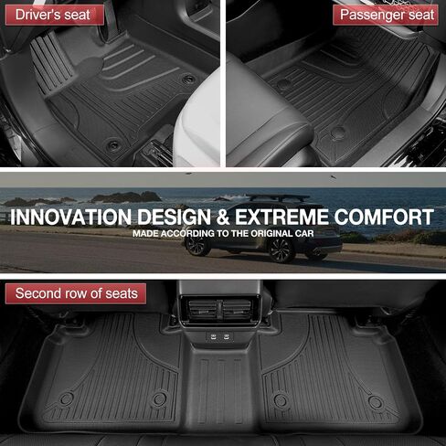 Floor Mats for Lexus RX RX350 RX350h RX500h 2023-2024, TPE Automotive Floor Mats All Weather Protection Mat Include Front and Rear Row Liner Black in Saudi Arabia