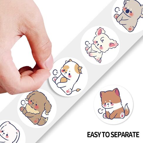 500PCS Animal Stickers 1 Inch Animal Snake Roll Stickers Envelope Stickers Cute Vinyl Waterproof Round Stickers Label Tag Seal Sticker for for Kids Teens Birthday Party Decor Supply Reward in Saudi Arabia