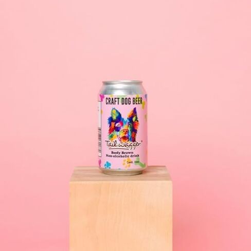 Tailwagger Craft Dog Beer - Beefy Brown Ale - هتاف للمتعة غير الكحولية للأصدقاء ذوي الفراء، مشروب لذيذ وطبيعي لسعادة الذيل في كل رشفة! - عبوة بوزن 12 أونصة مكونة من 4 قطع in Saudi Arabia